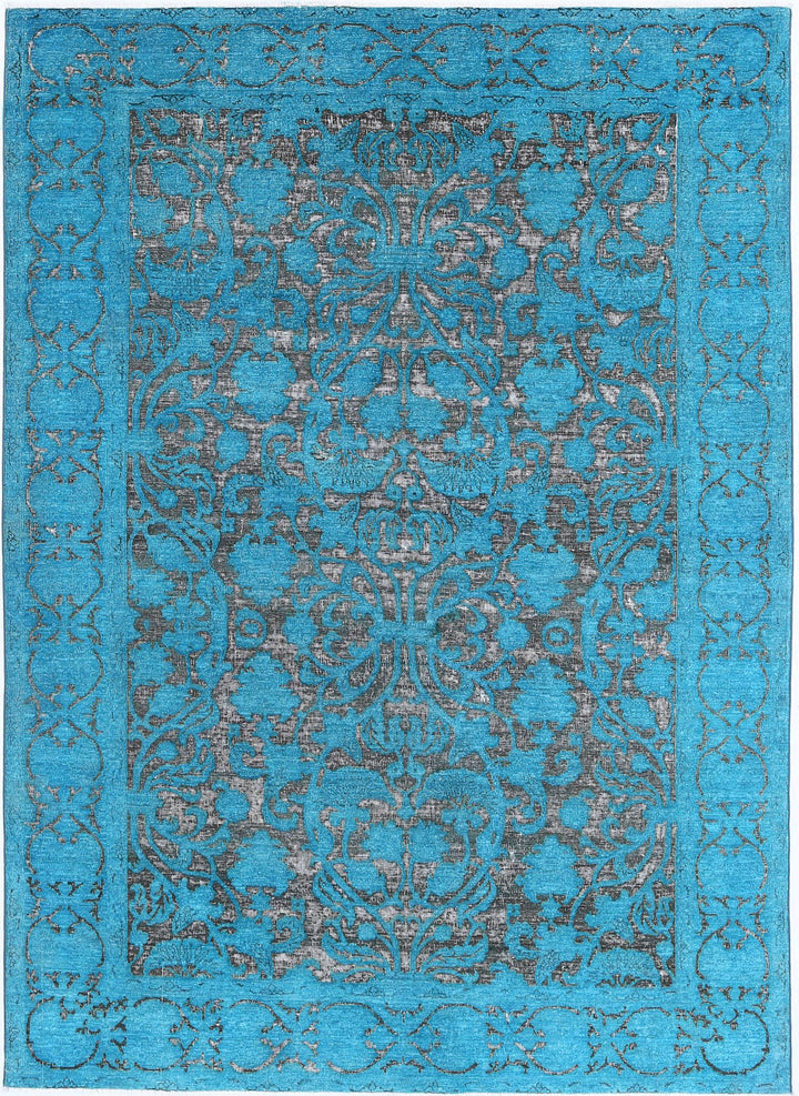 Hand Knotted Onyx Wool Rug 5' 10" x 8' 3" - No. AT96565