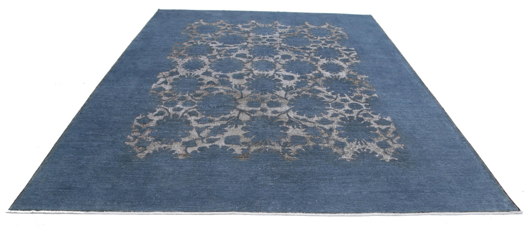 Hand Knotted Onyx Wool Rug 9' 2" x 11' 7" - No. AT30676