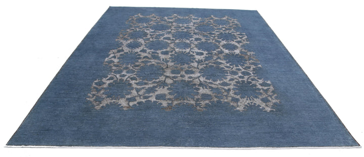 Hand Knotted Onyx Wool Rug 9' 2" x 11' 7" - No. AT30676