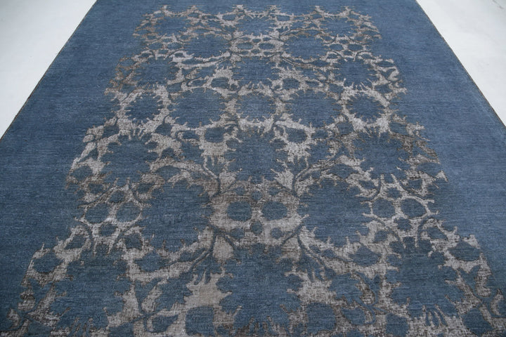 Hand Knotted Onyx Wool Rug 9' 2" x 11' 7" - No. AT30676