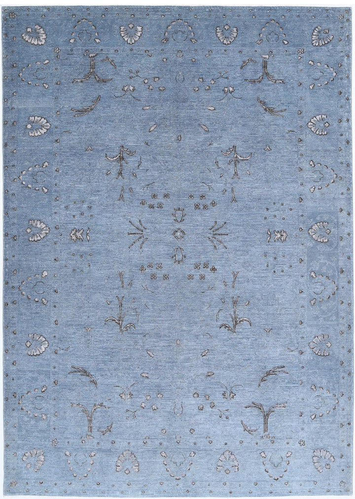 Hand Knotted Onyx Wool Rug 6' 11" x 9' 9" - No. AT77465