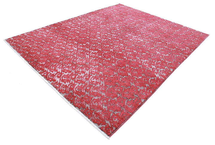 Hand Knotted Onyx Wool Rug 7' 9" x 9' 10" - No. AT90937