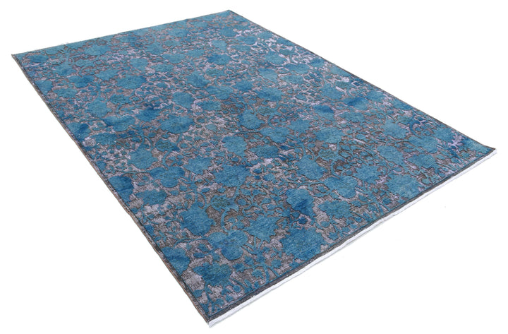 Hand Knotted Onyx Wool Rug 6' 0" x 8' 0" - No. AT13819