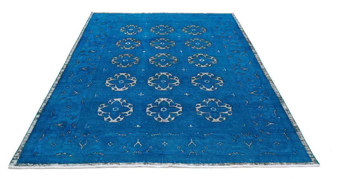Hand Knotted Onyx Wool Rug 6' 2" x 8' 8" - No. AT98677