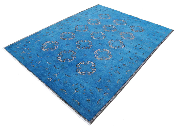 Hand Knotted Onyx Wool Rug 6' 5" x 8' 1" - No. AT47741