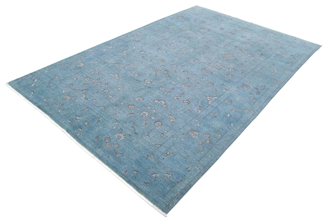 Hand Knotted Onyx Wool Rug 5' 10" x 9' 4" - No. AT61848