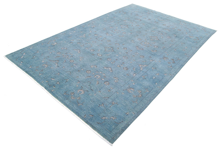 Hand Knotted Onyx Wool Rug 5' 10" x 9' 4" - No. AT61848