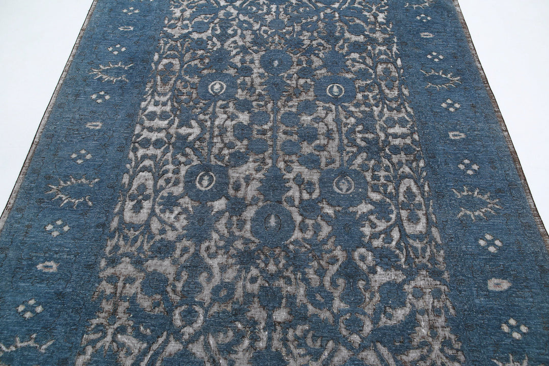 Hand Knotted Onyx Wool Rug 6' 1" x 8' 9" - No. AT19375