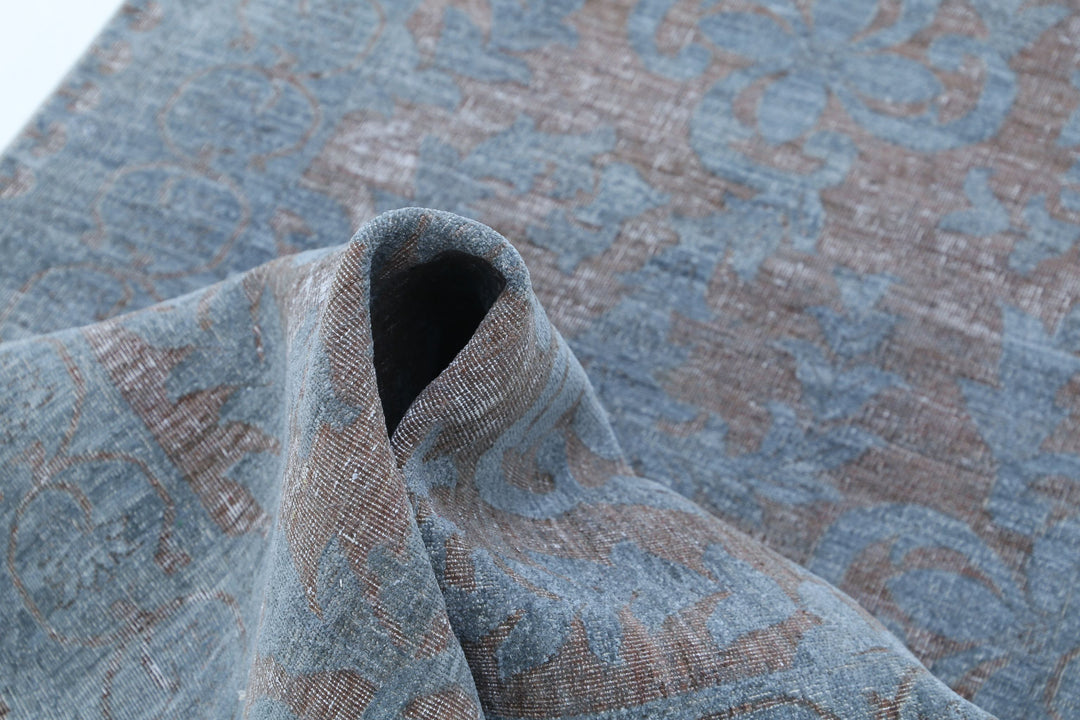 Hand Knotted Onyx Wool Rug 3' 5" x 15' 11" - No. AT78033