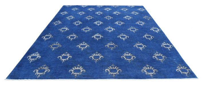 Hand Knotted Onyx Wool Rug 8' 9" x 11' 5" - No. AT91446