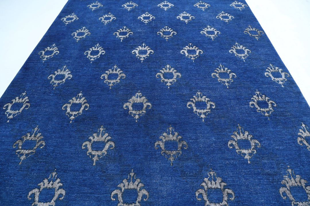 Hand Knotted Onyx Wool Rug 8' 9" x 11' 5" - No. AT91446