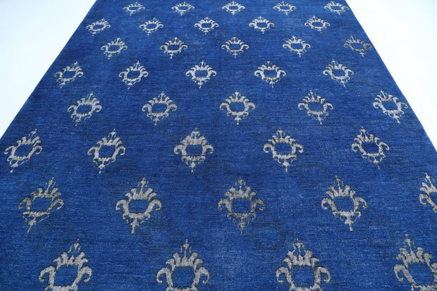 Hand Knotted Onyx Wool Rug 8' 9" x 11' 5" - No. AT91446