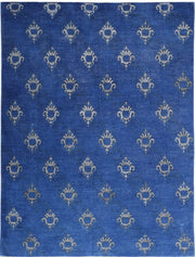 Hand Knotted Onyx Wool Rug 8' 9" x 11' 5" - No. AT91446