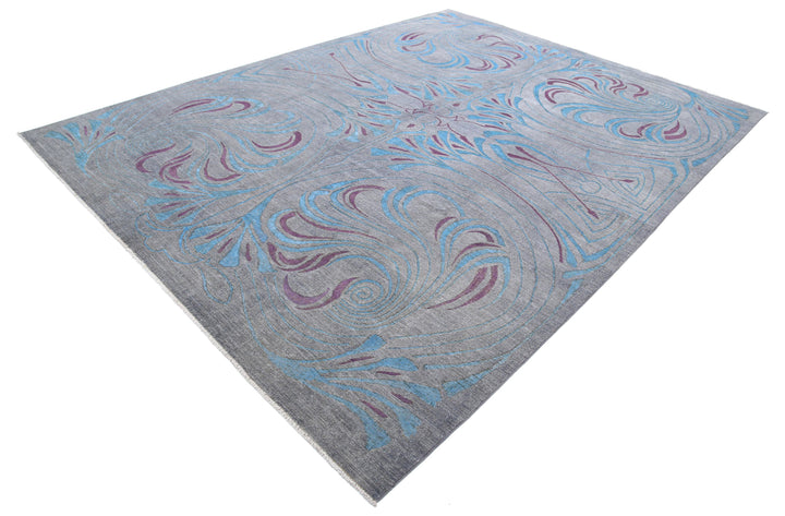 Hand Knotted Onyx Wool Rug 8' 10" x 11' 6" - No. AT29671