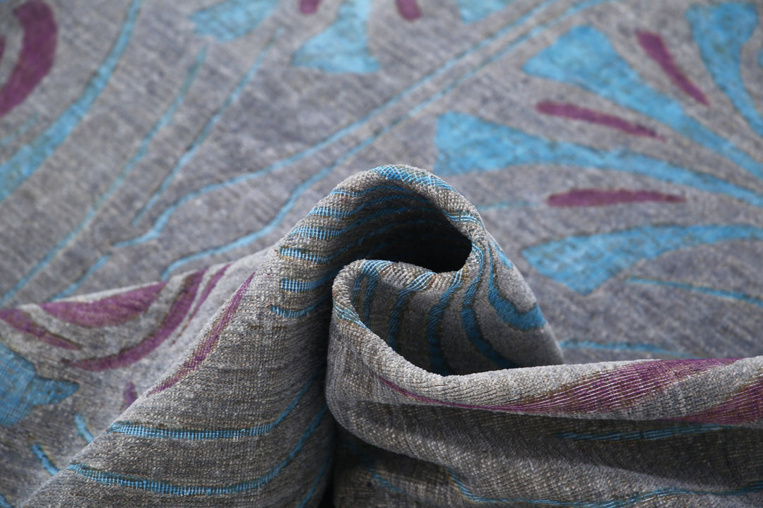 Hand Knotted Onyx Wool Rug 8' 10" x 11' 6" - No. AT29671