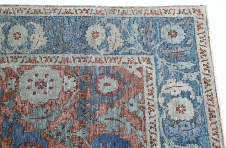 Hand Knotted Onyx Wool Rug 7' 10" x 11' 8" - No. AT28144