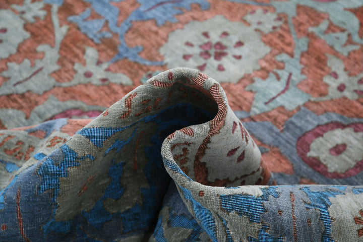 Hand Knotted Onyx Wool Rug 7' 10" x 11' 8" - No. AT28144