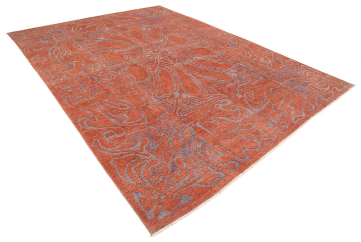 Hand Knotted Onyx Wool Rug 8' 9" x 11' 10" - No. AT56706