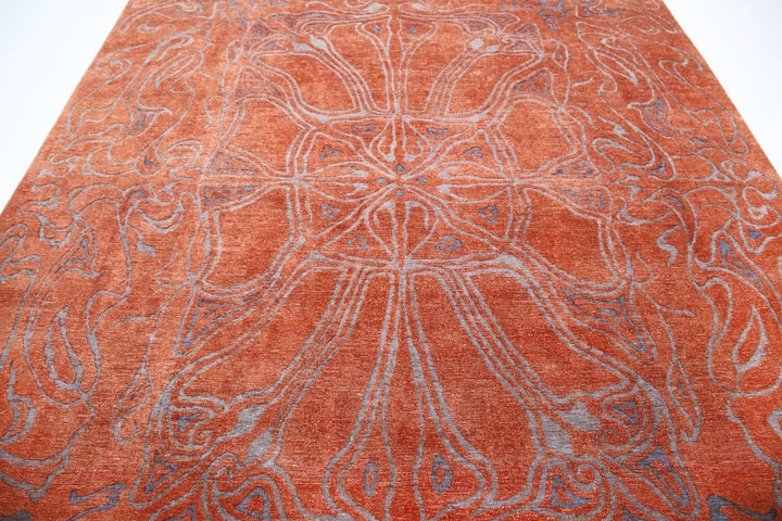 Hand Knotted Onyx Wool Rug 8' 9" x 11' 10" - No. AT56706