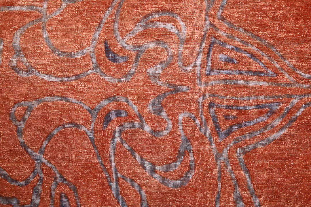 Hand Knotted Onyx Wool Rug 8' 9" x 11' 10" - No. AT56706