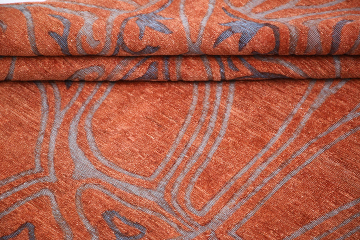 Hand Knotted Onyx Wool Rug 8' 9" x 11' 10" - No. AT56706