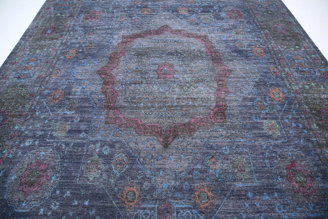 Hand Knotted Onyx Wool Rug 9' 8" x 15' 7" - No. AT74641