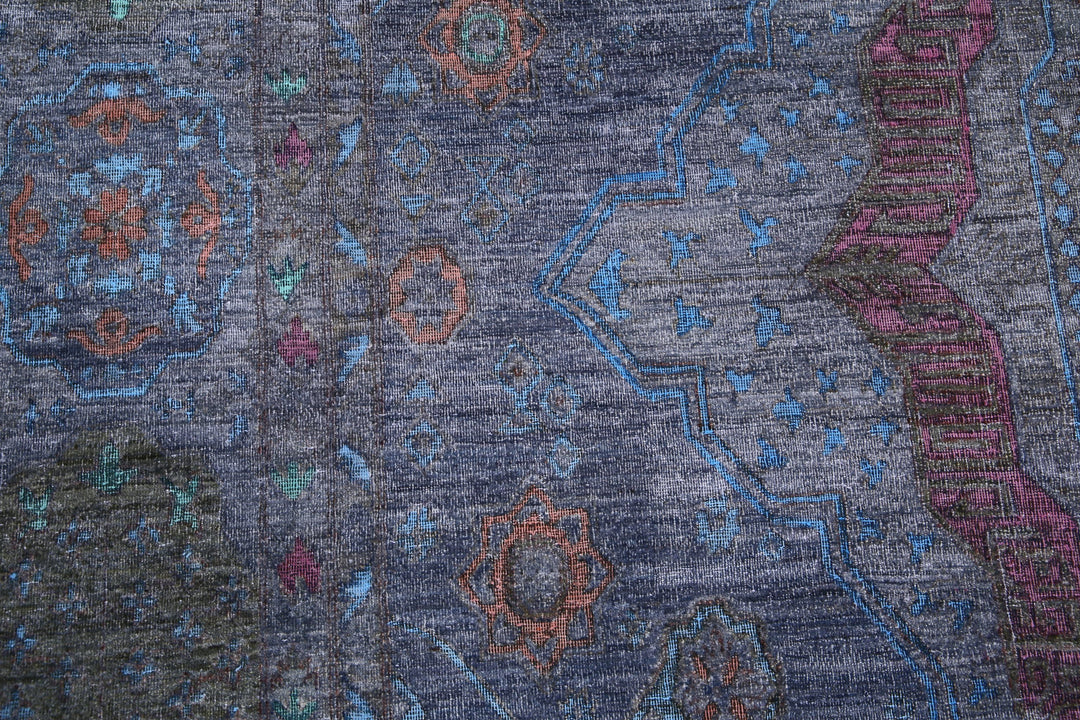 Hand Knotted Onyx Wool Rug 9' 8" x 15' 7" - No. AT74641