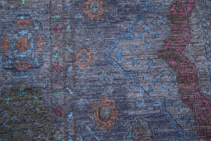 Hand Knotted Onyx Wool Rug 9' 8" x 15' 7" - No. AT74641