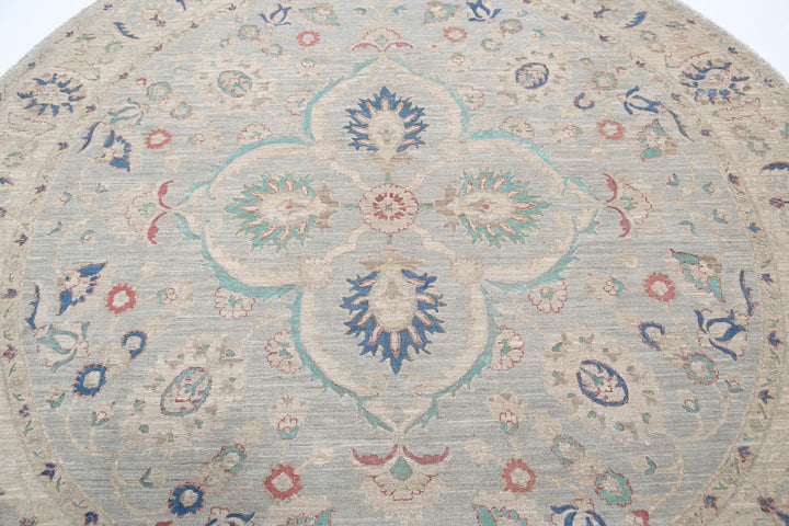 Hand Knotted Onyx Wool Rug 7' 9" x 8' 1" - No. AT75548