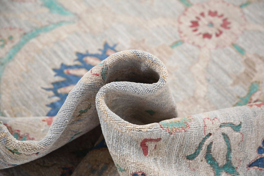 Hand Knotted Onyx Wool Rug 7' 9" x 8' 1" - No. AT75548