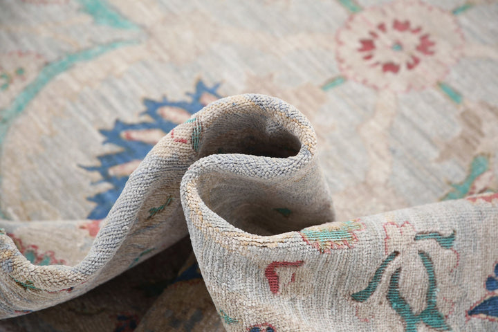 Hand Knotted Onyx Wool Rug 7' 9" x 8' 1" - No. AT75548