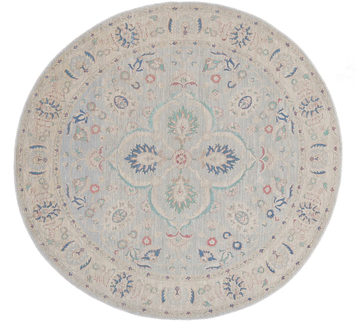 Hand Knotted Onyx Wool Rug 7' 9" x 8' 1" - No. AT75548