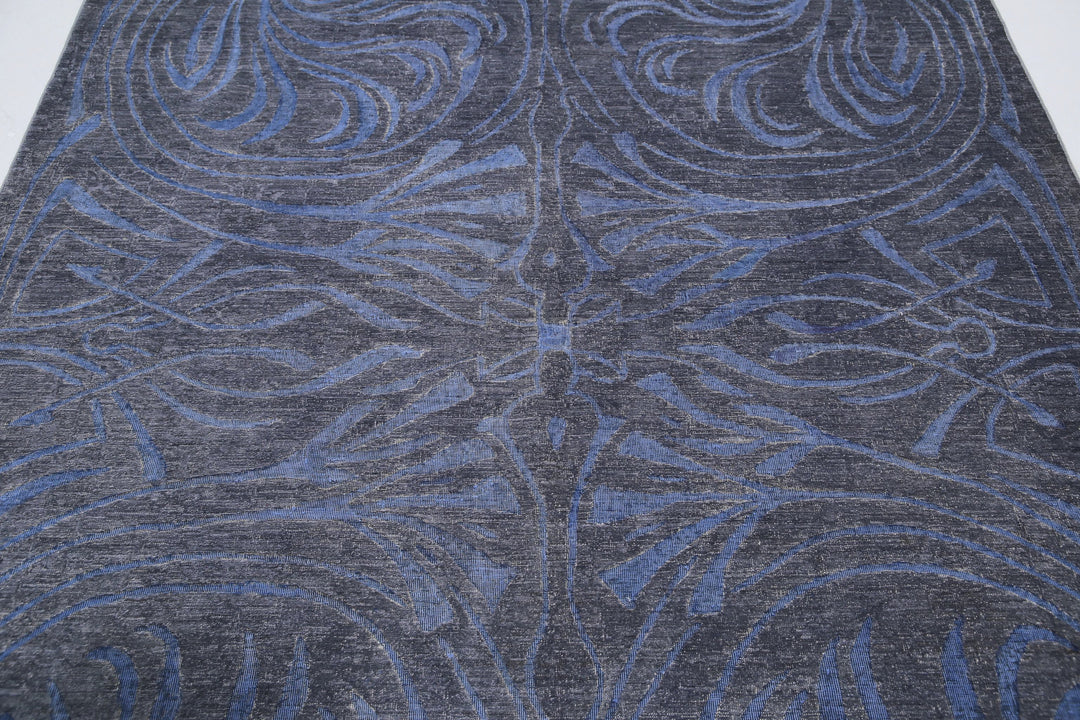 Hand Knotted Onyx Wool Rug 6' 1" x 8' 5" - No. AT56026