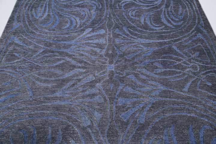 Hand Knotted Onyx Wool Rug 6' 1" x 8' 5" - No. AT56026