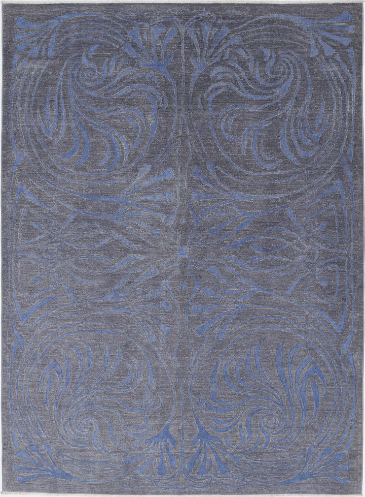 Hand Knotted Onyx Wool Rug 6' 1" x 8' 5" - No. AT56026