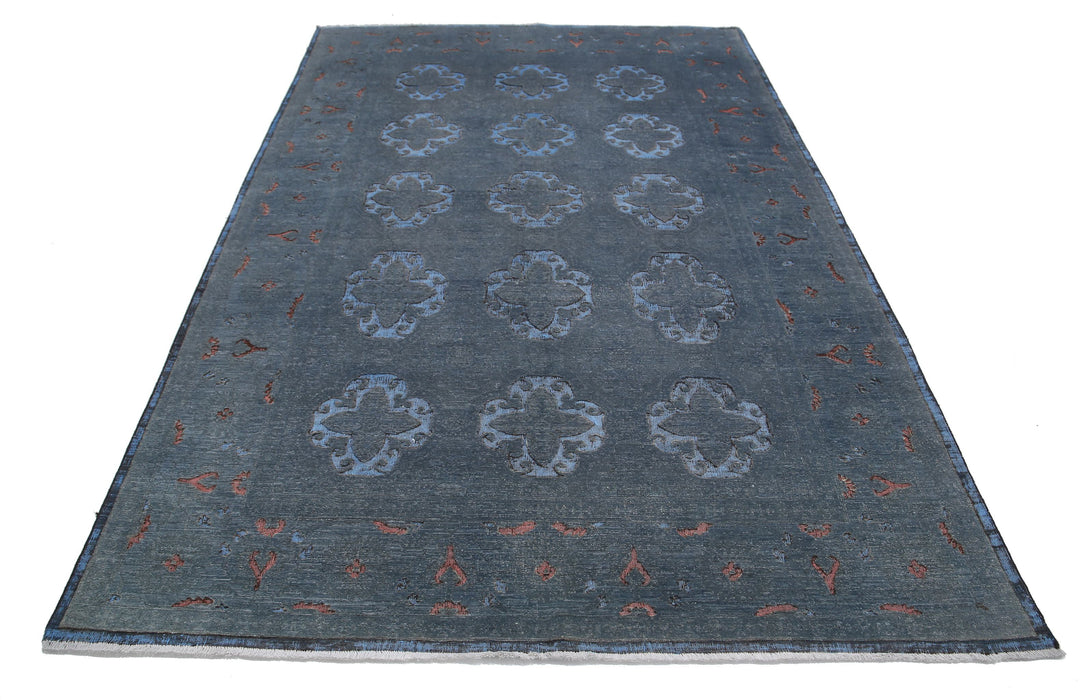 Hand Knotted Onyx Wool Rug 6' 1" x 8' 11" - No. AT64107