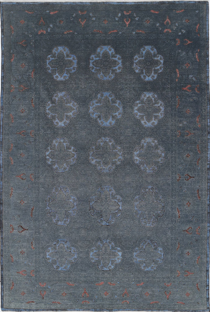 Hand Knotted Onyx Wool Rug 6' 1" x 8' 11" - No. AT64107