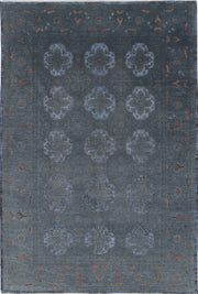 Hand Knotted Onyx Wool Rug 6' 1" x 8' 11" - No. AT64107