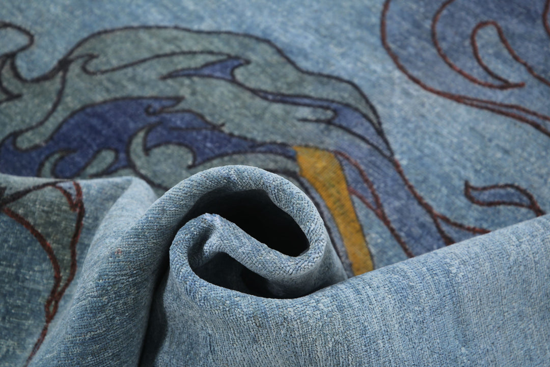 Hand Knotted Onyx Wool Rug 6' 0" x 8' 8" - No. AT84960