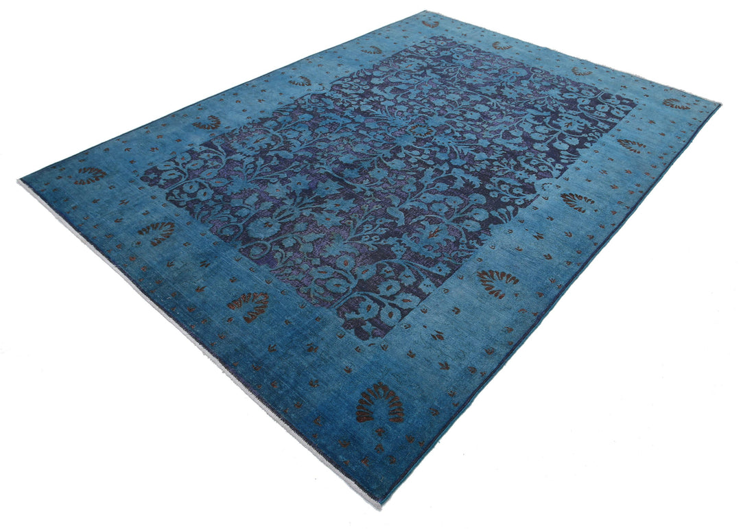 Hand Knotted Onyx Wool Rug 6' 11" x 9' 8" - No. AT19174