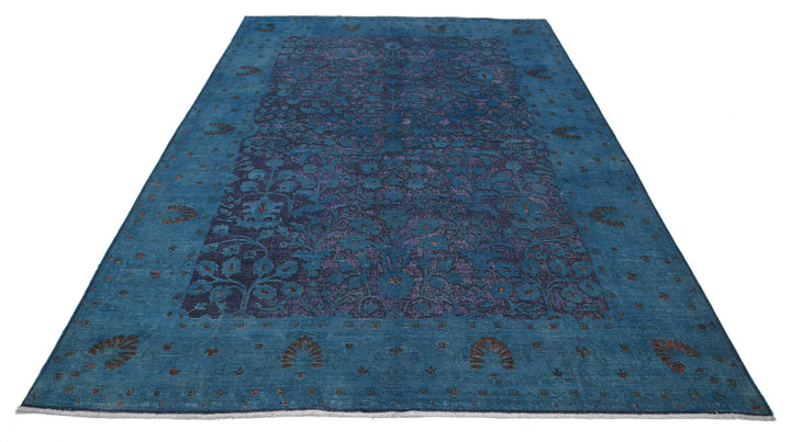 Hand Knotted Onyx Wool Rug 6' 11" x 9' 8" - No. AT19174