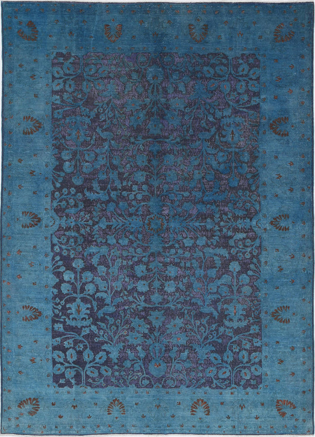 Hand Knotted Onyx Wool Rug 6' 11" x 9' 8" - No. AT19174