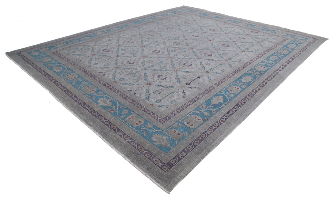 Hand Knotted Onyx Wool Rug 11' 11" x 14' 10" - No. AT90143