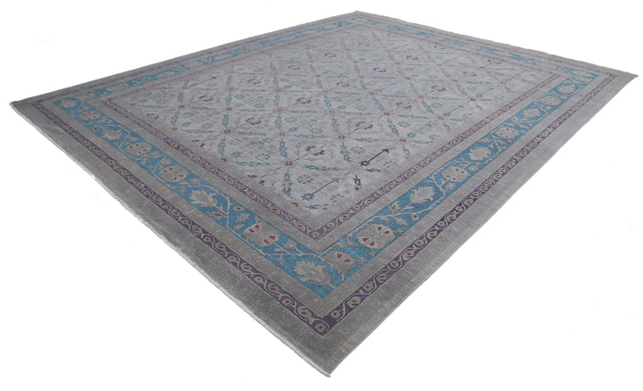 Hand Knotted Onyx Wool Rug 11' 11" x 14' 10" - No. AT90143