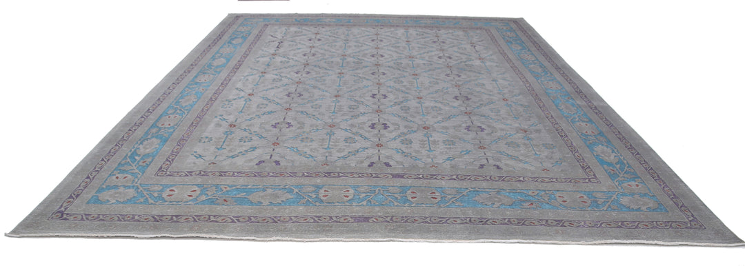 Hand Knotted Onyx Wool Rug 11' 11" x 14' 10" - No. AT90143