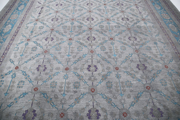 Hand Knotted Onyx Wool Rug 11' 11" x 14' 10" - No. AT90143