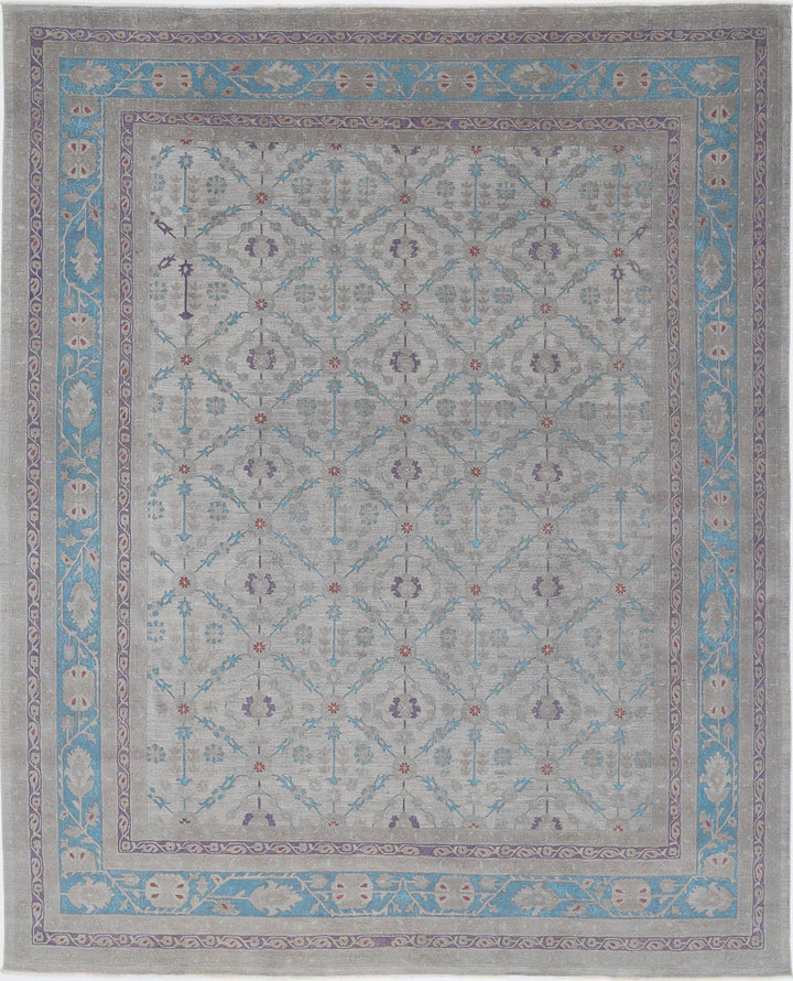 Hand Knotted Onyx Wool Rug 11' 11" x 14' 10" - No. AT90143