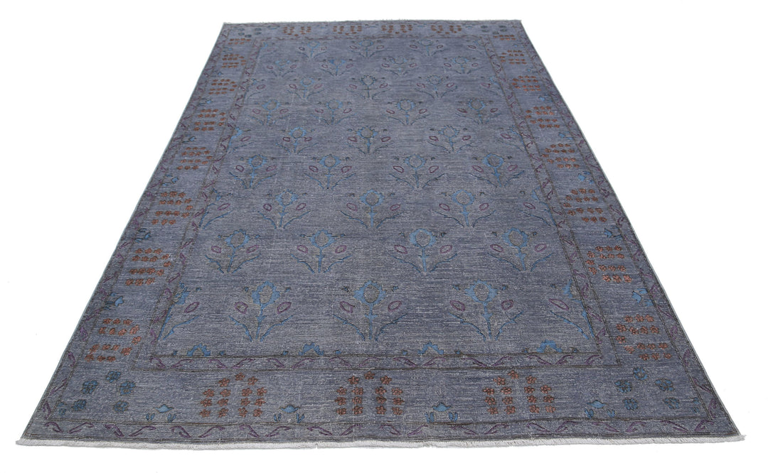 Hand Knotted Onyx Wool Rug 6' 0" x 9' 0" - No. AT58777
