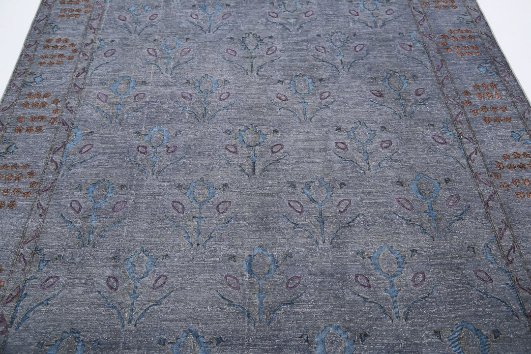 Hand Knotted Onyx Wool Rug 6' 0" x 9' 0" - No. AT58777
