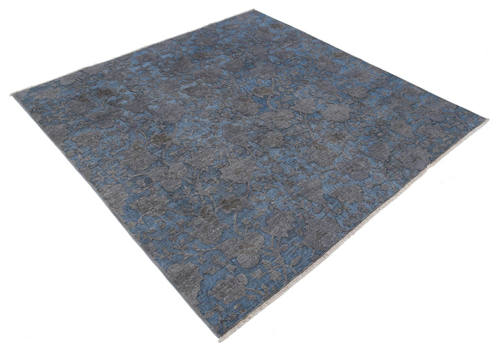 Hand Knotted Onyx Wool Rug 6' 0" x 6' 1" - No. AT95128